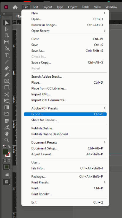 从InDesign导出PDF