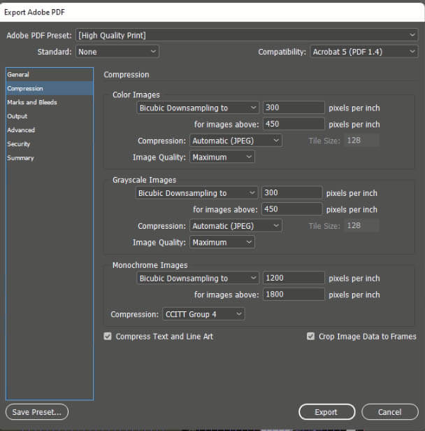 Step 3 - Make sure to have these high resolution setting