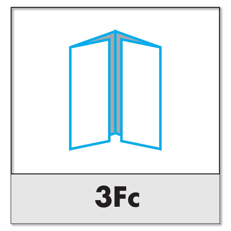 双门折（Double Gate Fold）示意图