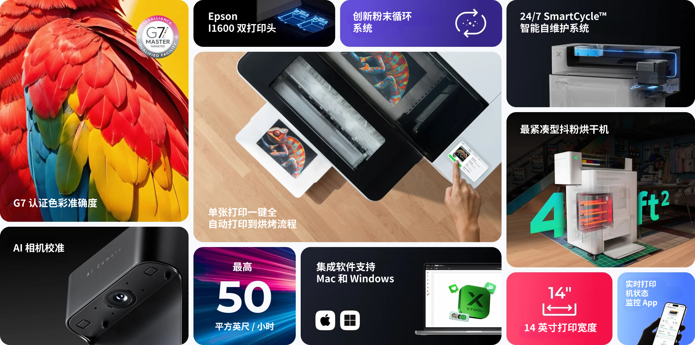 xTool Apparel Printer Features