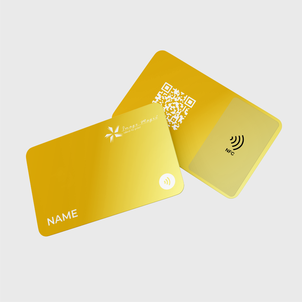 Gold NFC digital metal business card