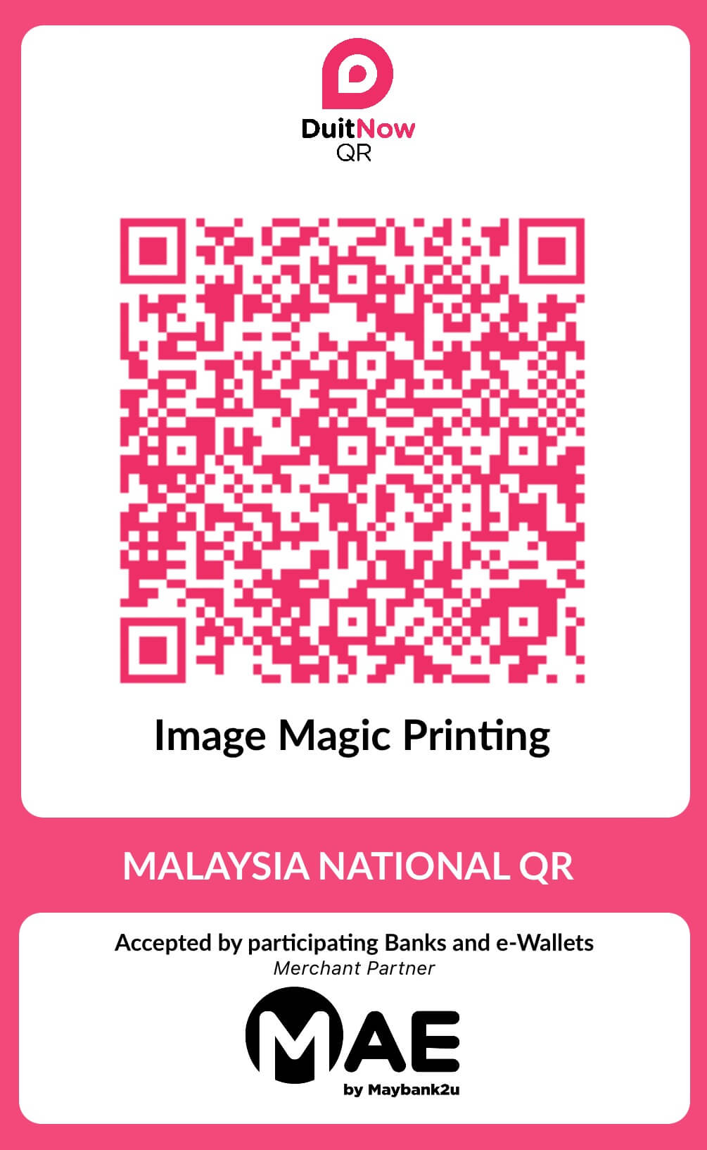 Maybank DuitNow 二维码 Maybank DuitNow 二维码