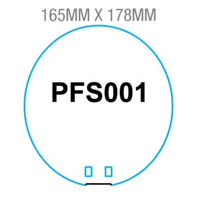 PFS001 Hand Fan Kecil 178mm x 165mm Model hand fan kecil PFS001 178mm x 165mm