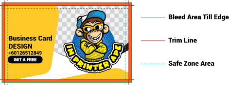 Bleed Colour Mismatch Example Example: bleed area different colour from design