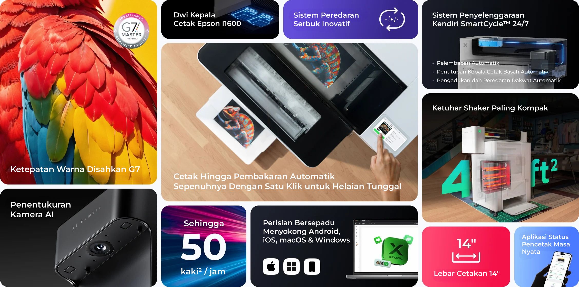 xTool Apparel Printer Features