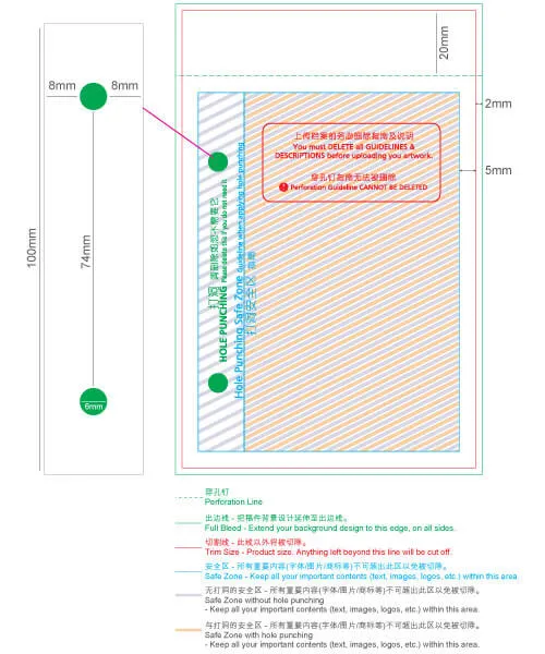 账单簿文件指南 账单簿文件出血与安全区示意图