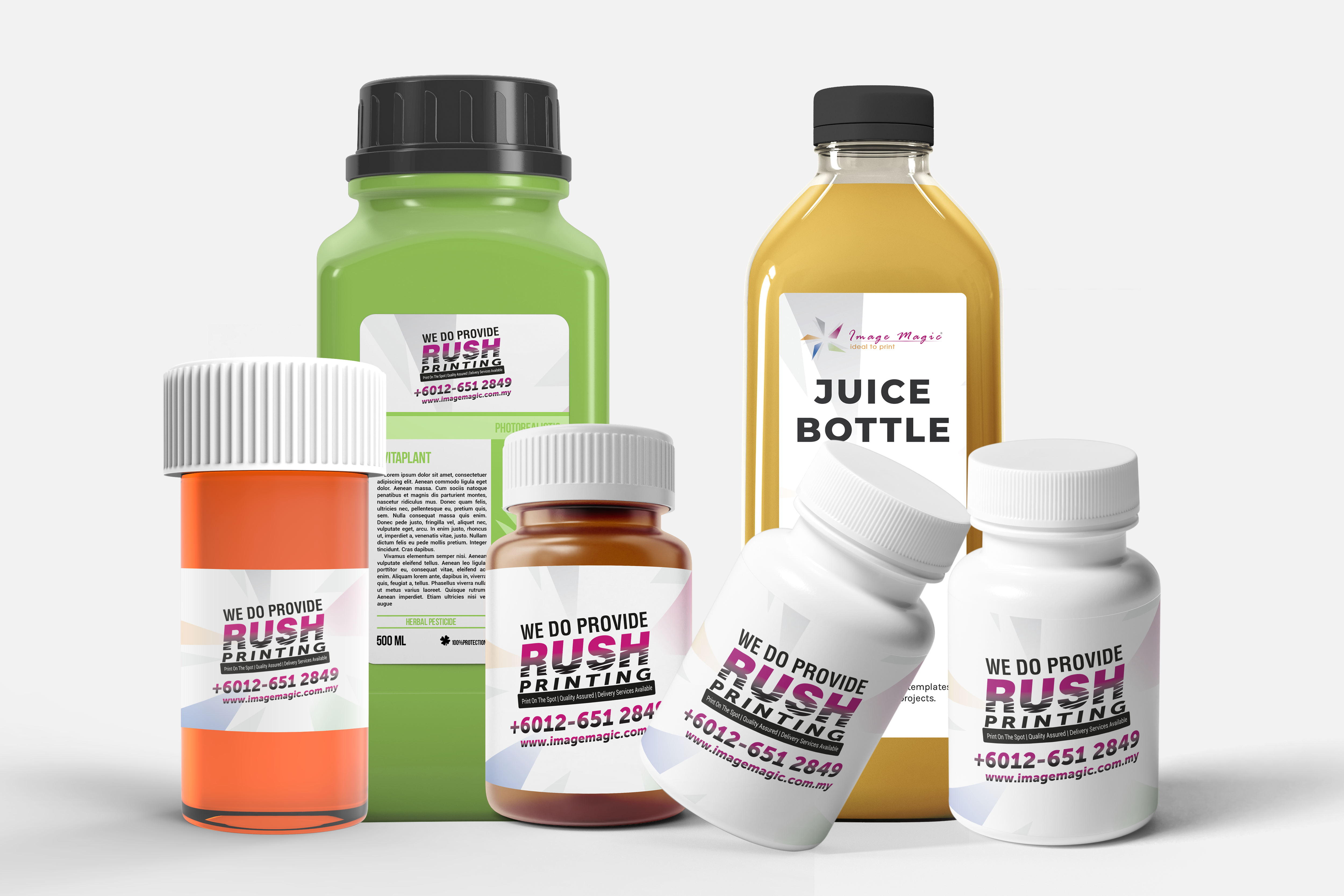 PVC 亮面贴纸实拍