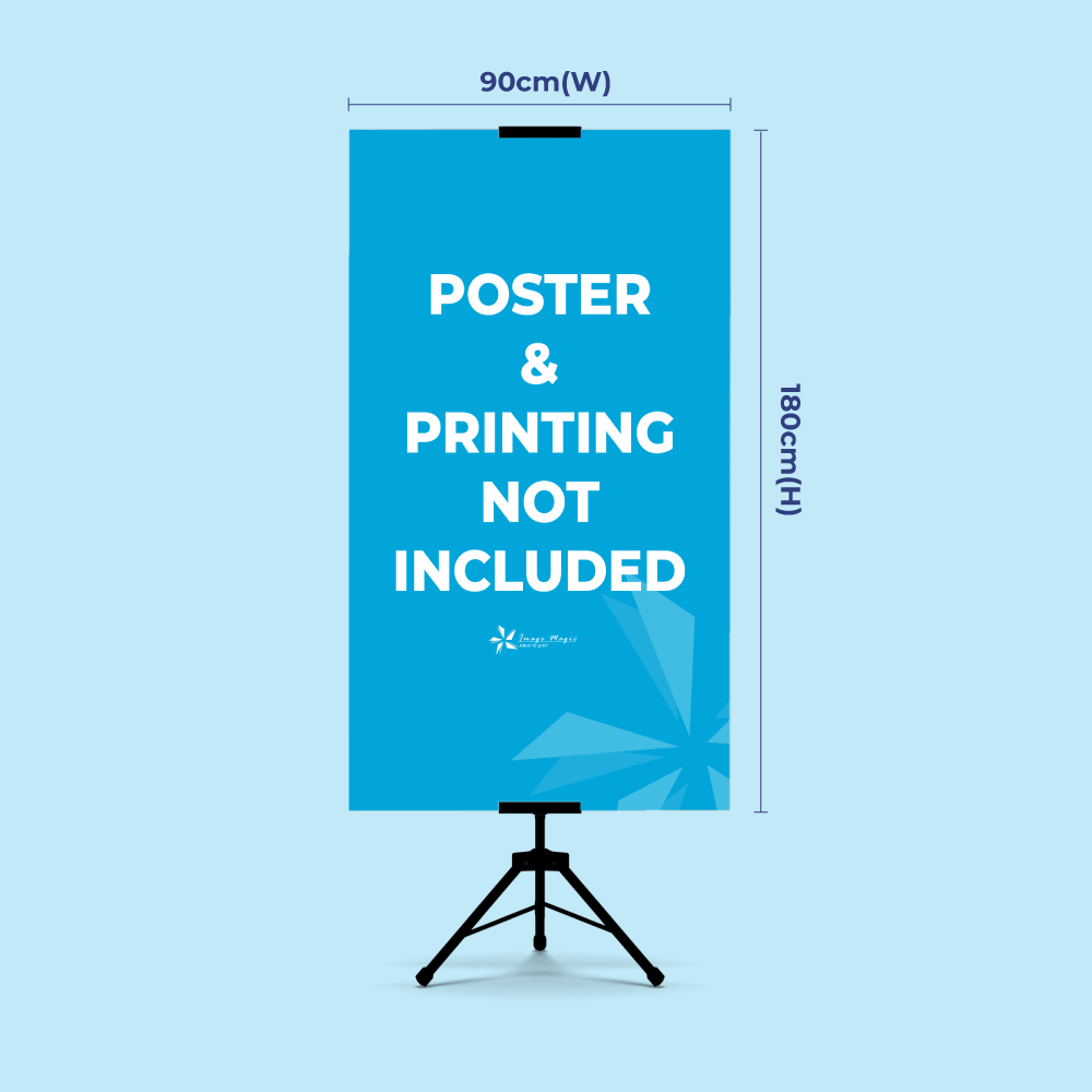 Tripod Banner Stand Malaysia - Front View