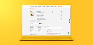 Checkout & Complete Order Confirm order, choose shipping and payment