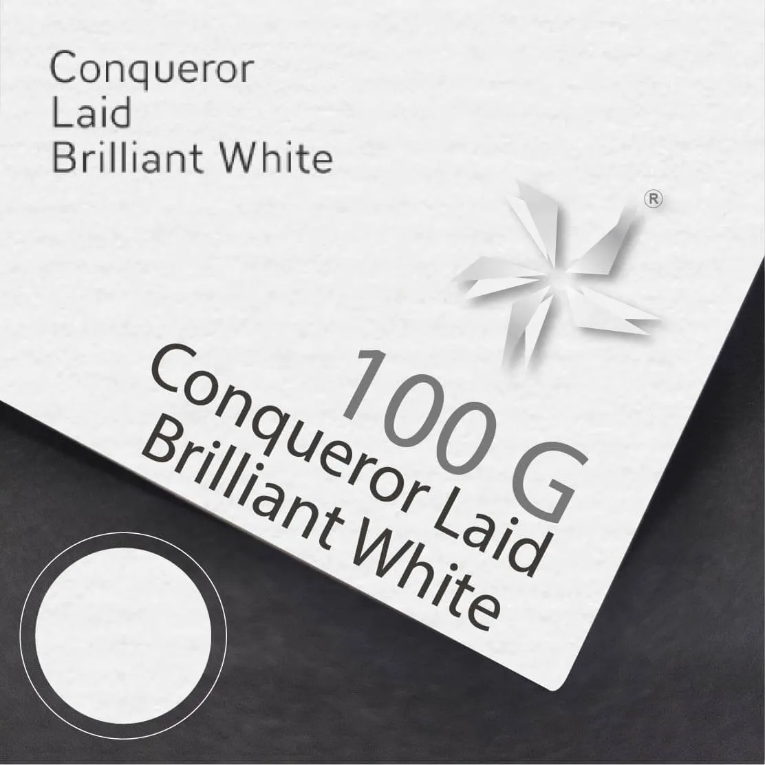Conqueror Laid Brilliant White Conqueror Laid Brilliant White纹理纸样本