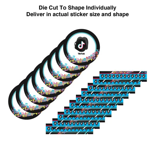 Die Cut Sticker Outwidth Die Cut Sticker Cut Out Individually