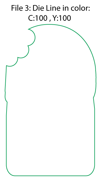 Step 3: Die Line Only Step 3: Die Line Only