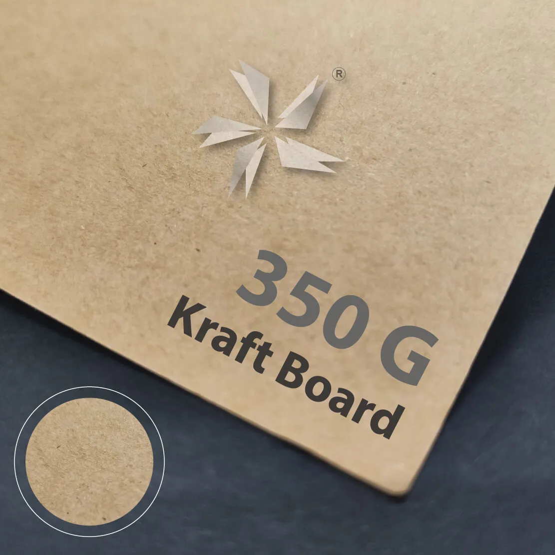 Kraft Board 350gsm 350gsm天然棕色Kraft Board