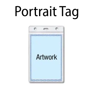 Portrait Plastic Tag