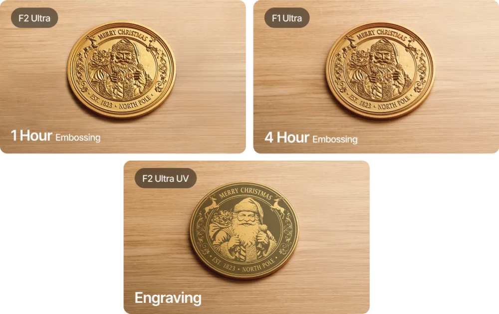 3D Embossing Comparison