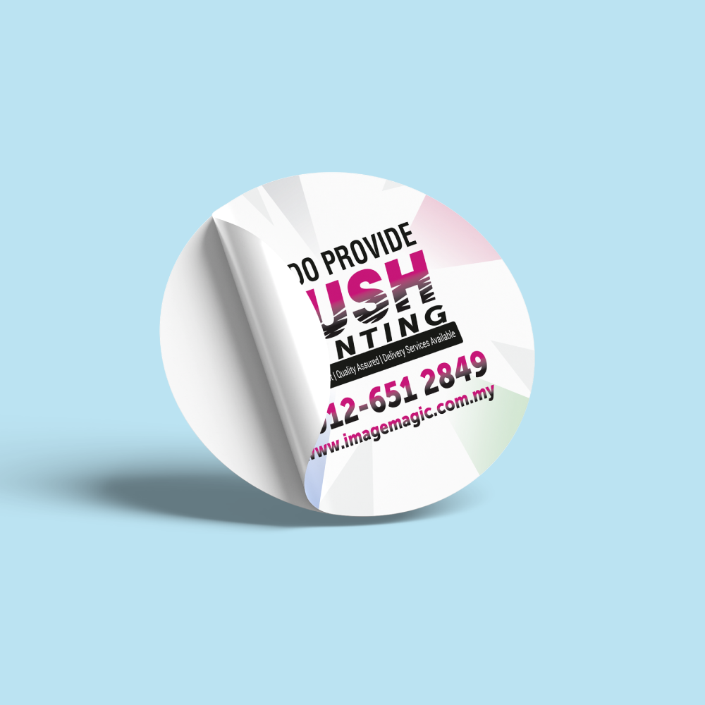 Round Sticker Printing Malaysia – Circle Sticker Labels