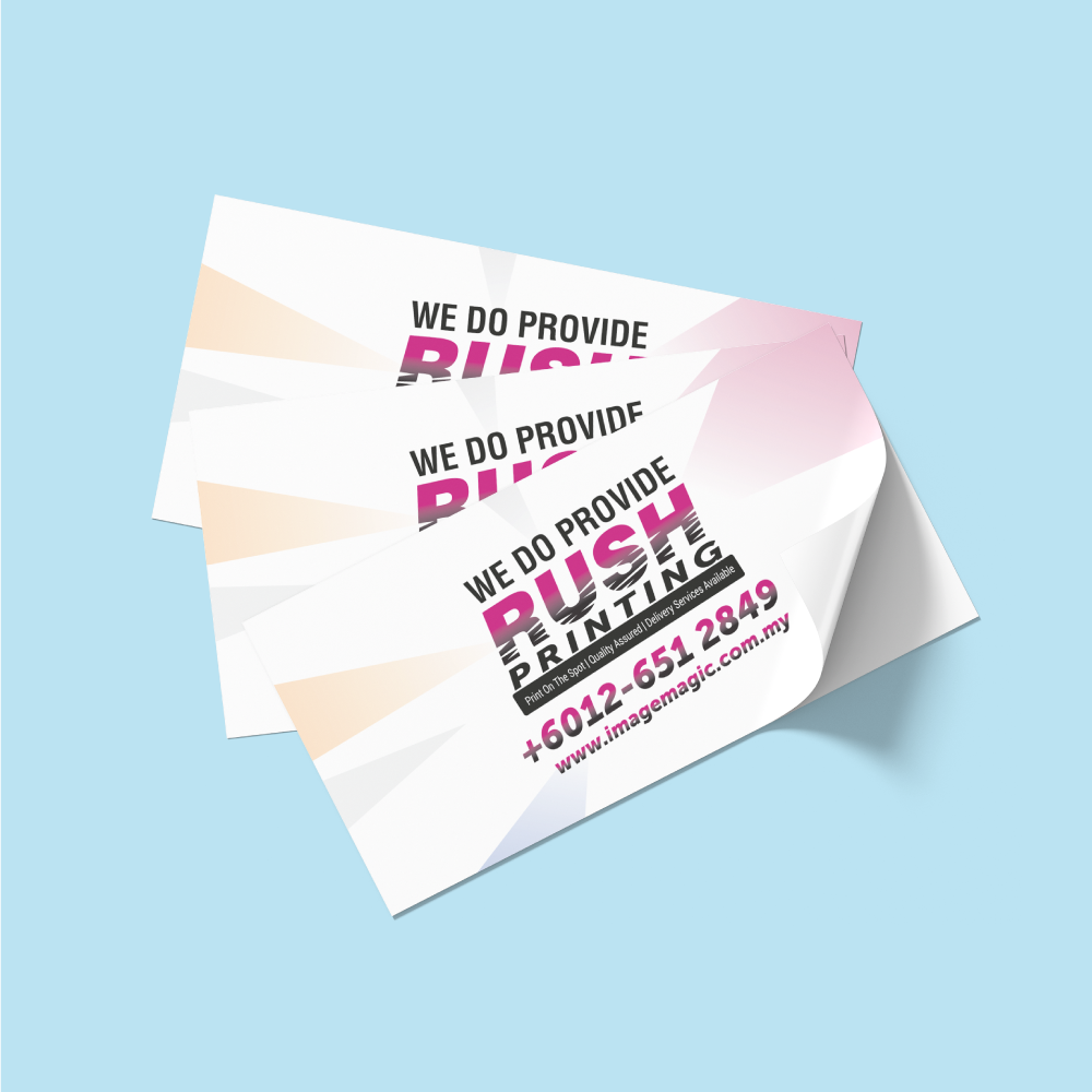 Waterproof Sticker Label Printing Malaysia – Bulk Individual Stickers