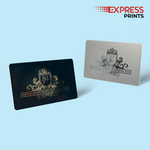 PVC Membership Card Printing – Black & Silver Luxury Card