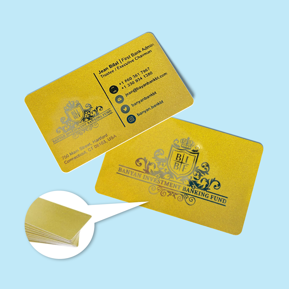 Gold Background Membership Card Printing Malaysia