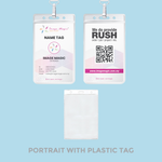 Landscape PVC Name Tag Holder Printing