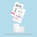 Portrait Name Tag Printing with Plastic Holder